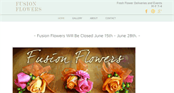 Desktop Screenshot of fusionflowers.net